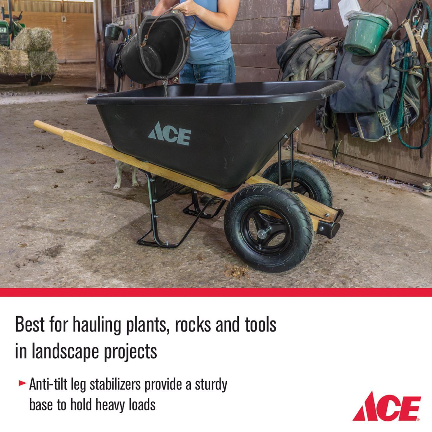  Ace Poly Wheelbarrow 8 Cu Ft