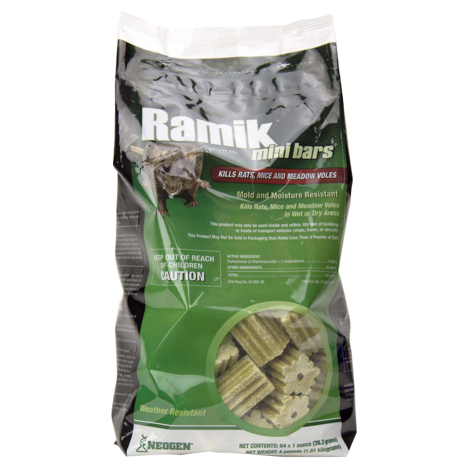  Ramik Fish-Flavored Bait Blocks For Mice And Rats 4 Lb 64 Pk