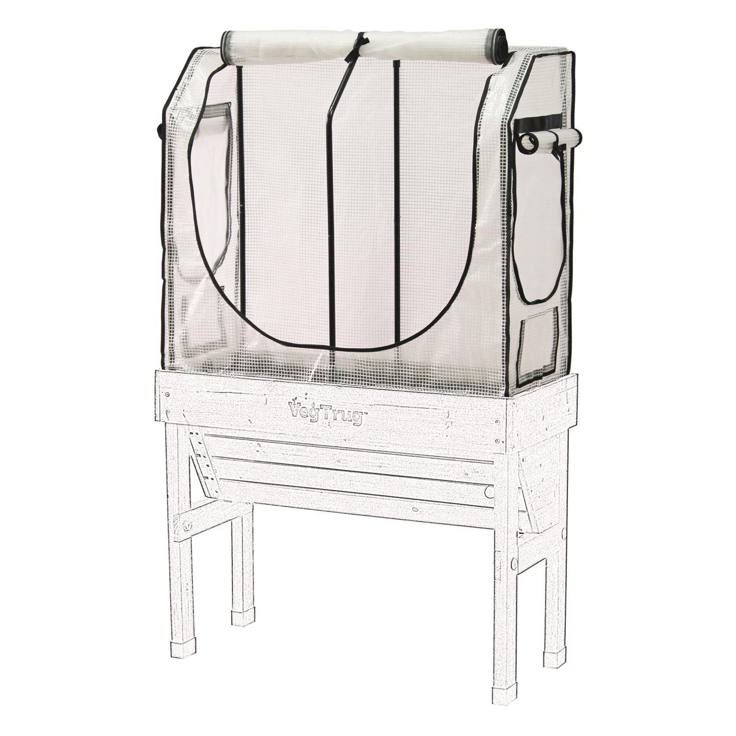  VegTrug WallHugger Black 39 In. W X 16.5 In. D X 35.5 In. H Greenhouse
