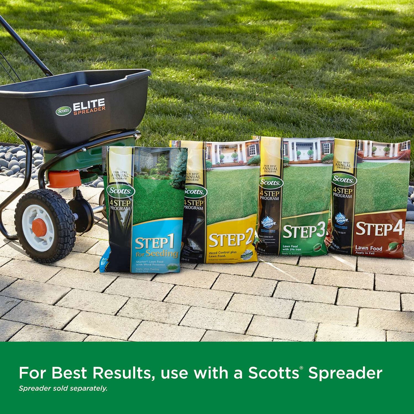  Scotts 4 Step Seeding Annual Program Lawn Fertilizer For All Grasses 5000 Sq Ft