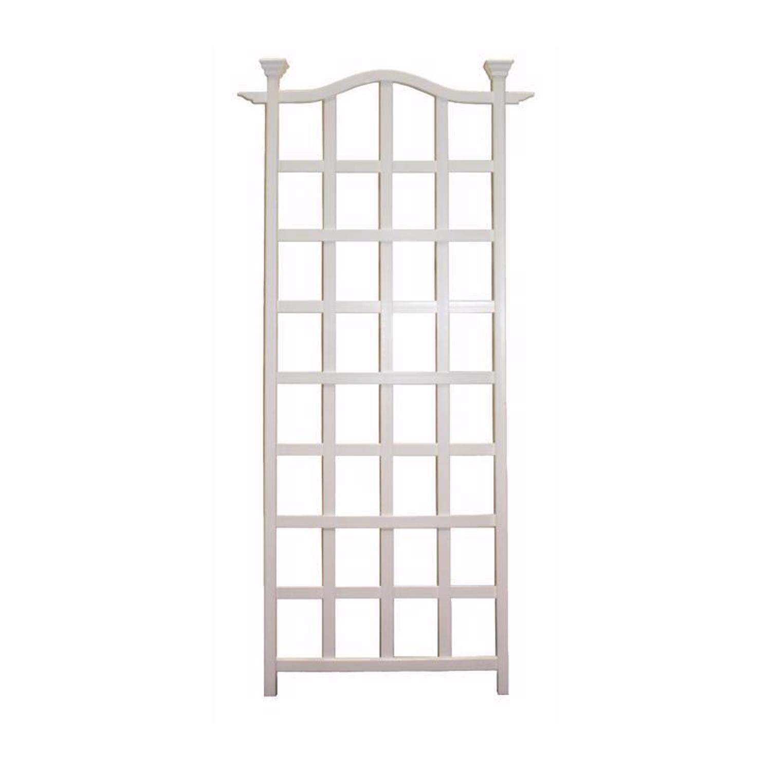  Vita London 79.25 In. H White Vinyl Garden Trellis