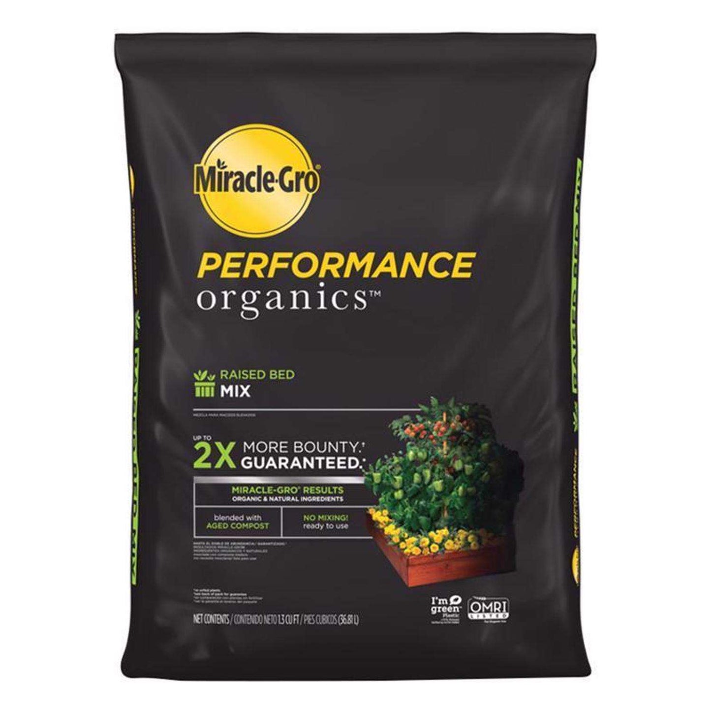  Miracle-Gro Performance Organics Organic All Purpose Raised Bed Soil 1.3 Cu Ft