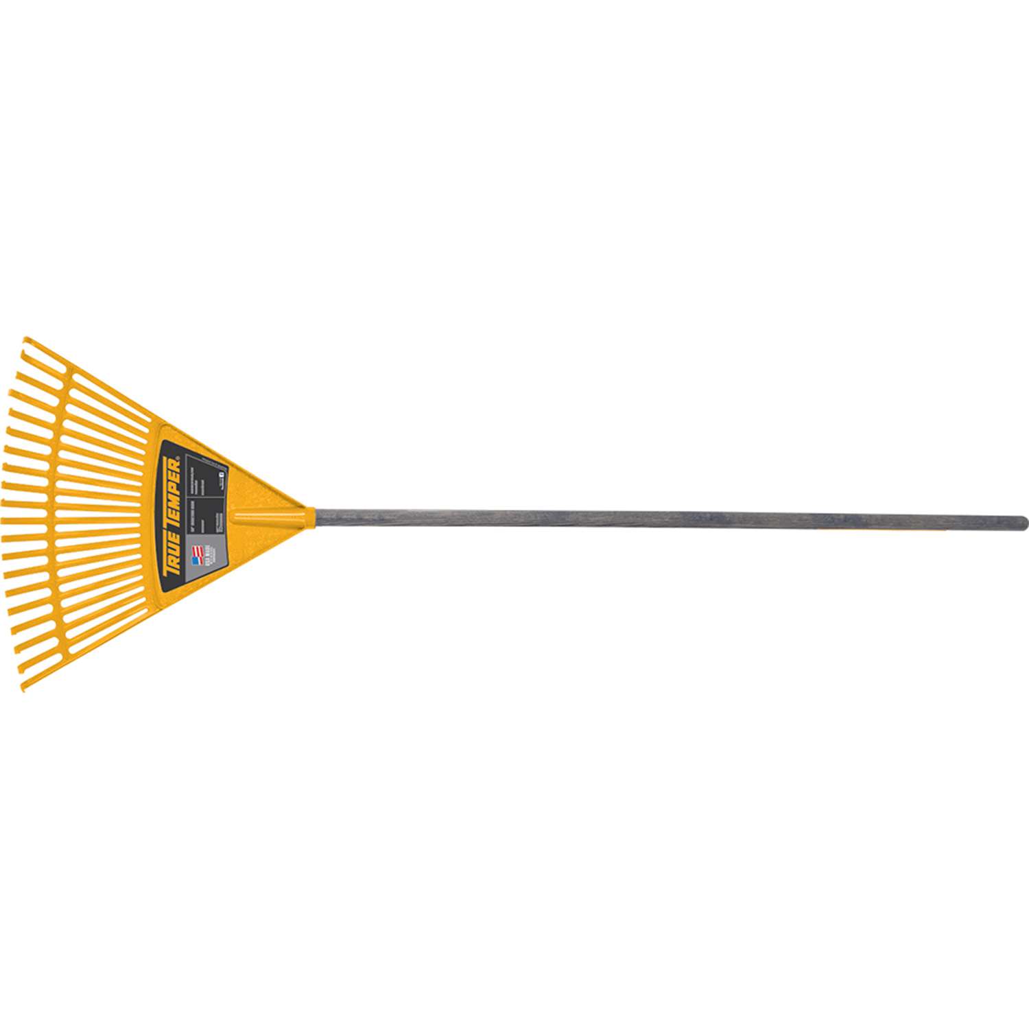  True Temper 55.75 In. 20 Tine Poly Kids Rake Wood Handle
