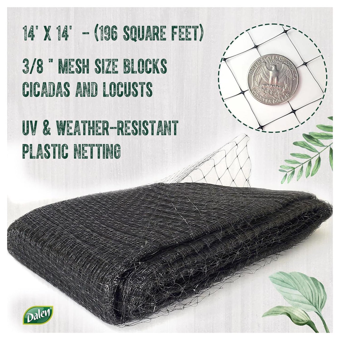  Dalen 14 Ft. L X 14 Ft. W 1 Pk Cicada Netting