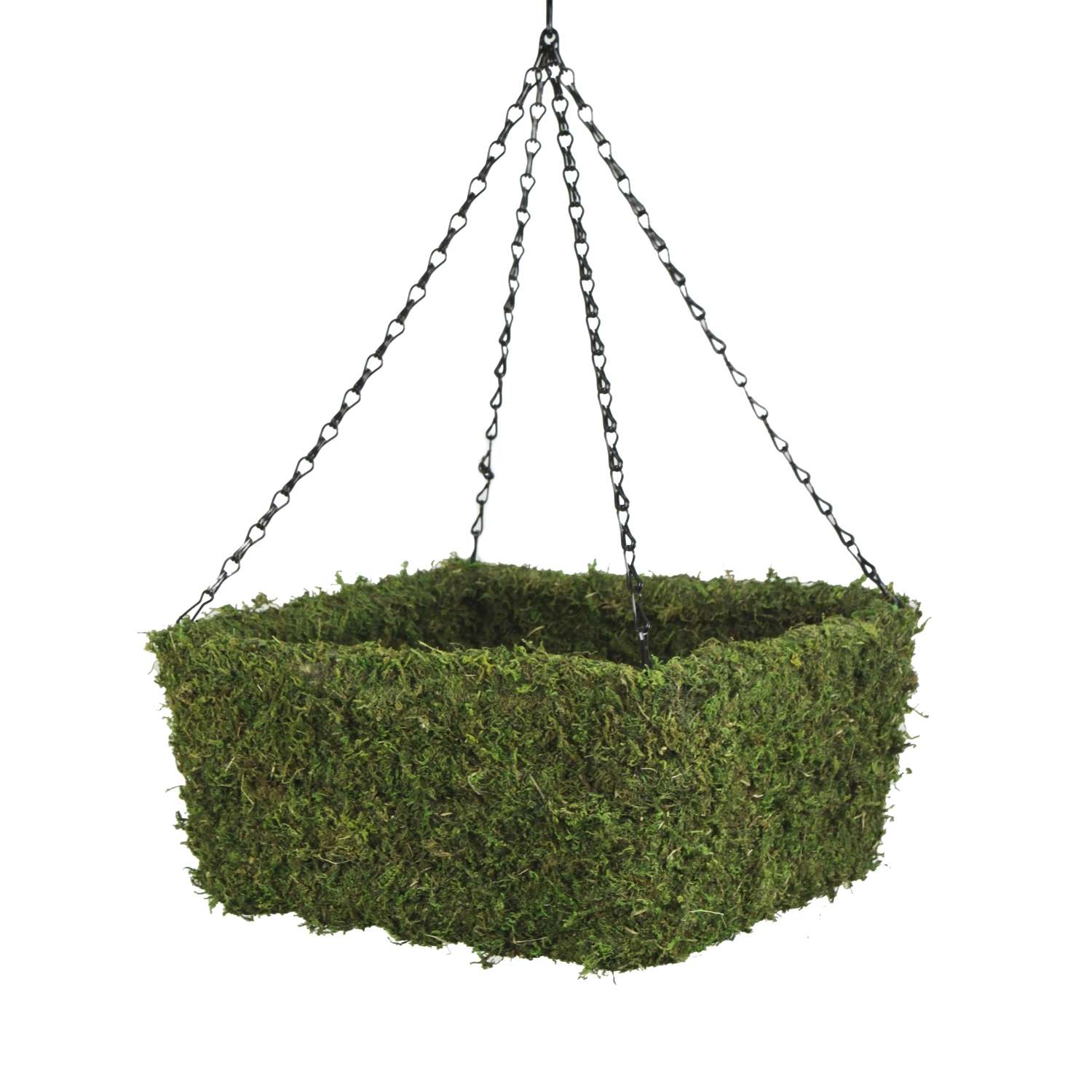  SuperMoss MossWeave 8 In. H X 15 In. W X 15 In. D Wire Hanging Basket Green