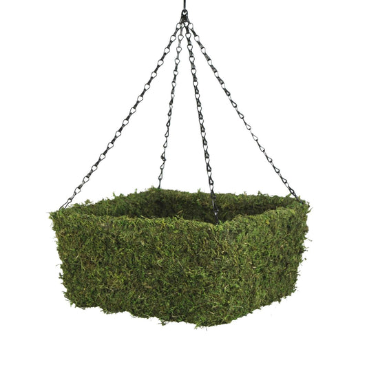  SuperMoss MossWeave 8 In. H X 15 In. W X 15 In. D Wire Hanging Basket Green