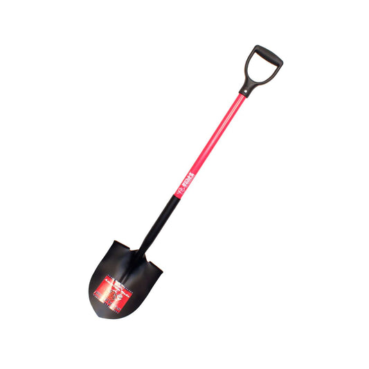  Bully Tools 46 In. Steel Round Shovel Fiberglass Handle