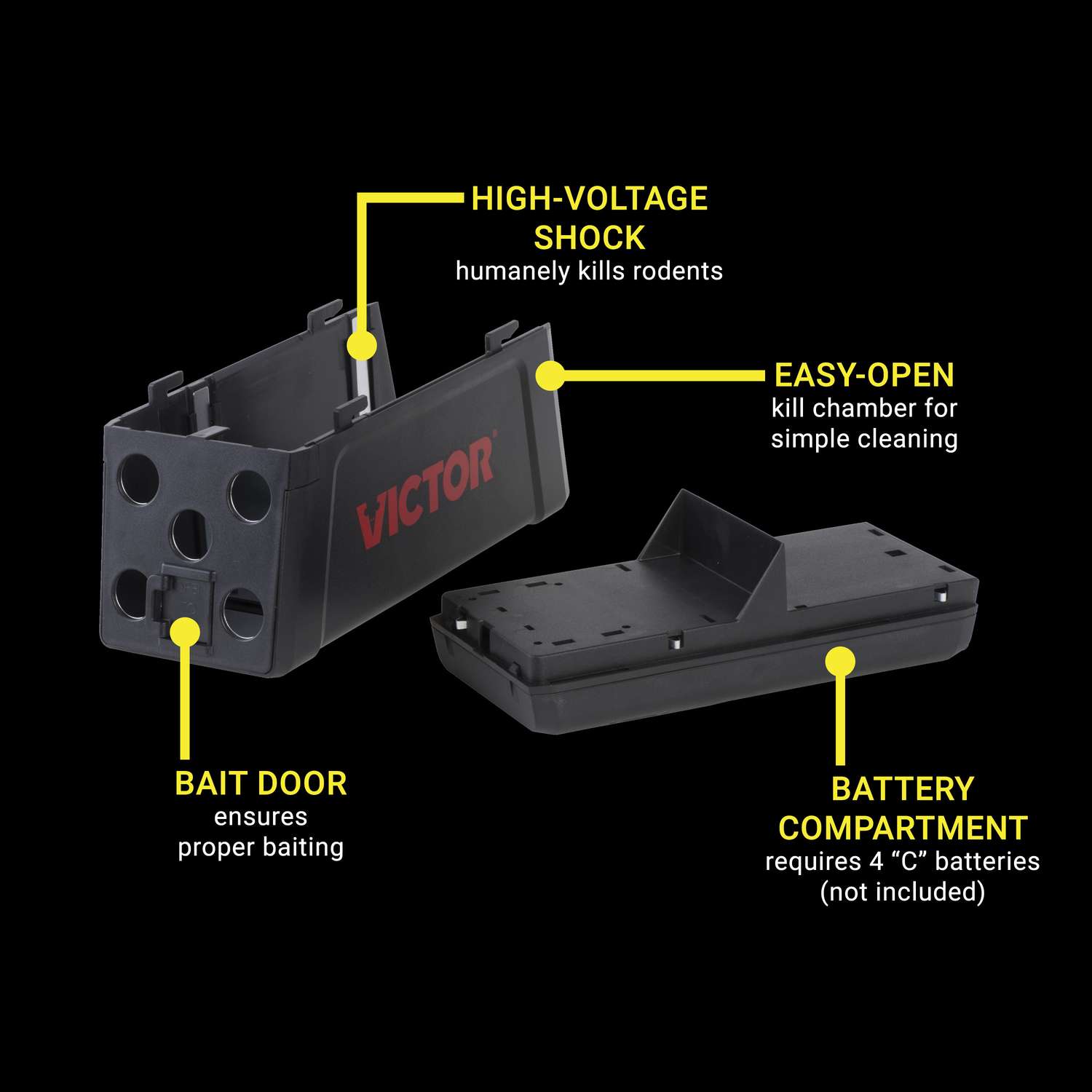  Victor Medium Electronic Animal Trap For Rats 1 Pk