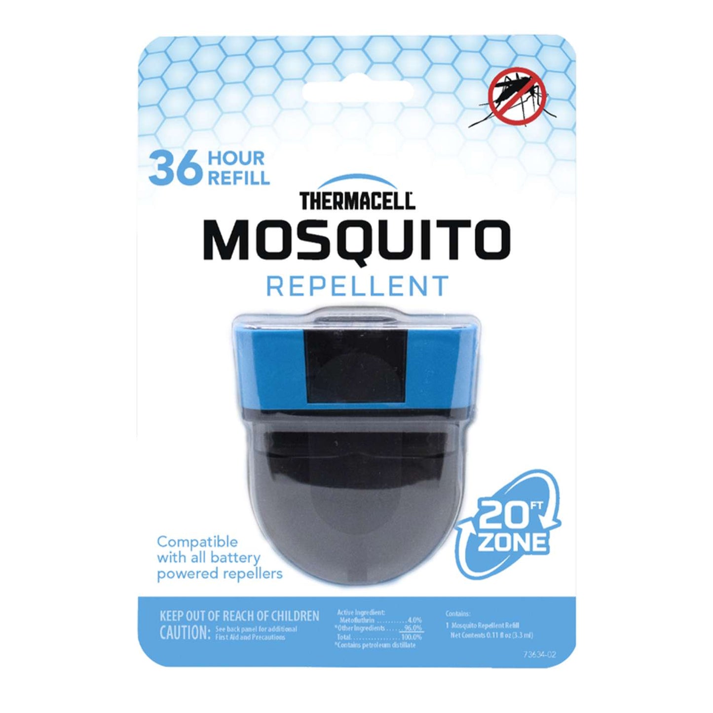  Thermacell Insect Repellent Refill Cartridge For Mosquitoes/Other Flying Insects 0.11 Oz