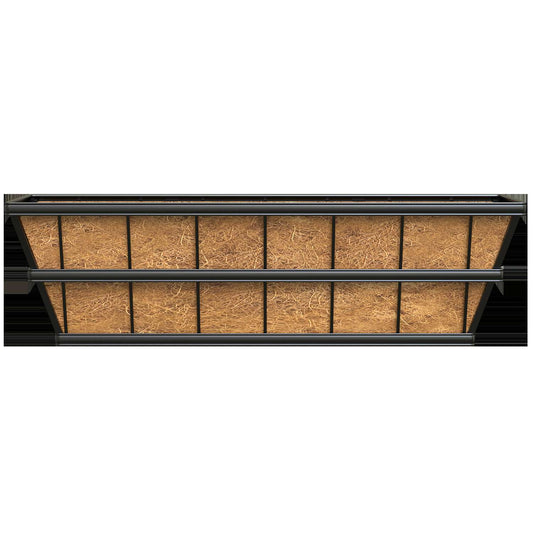  Panacea 30 In. H Steel Deck And Window Box Planter Black