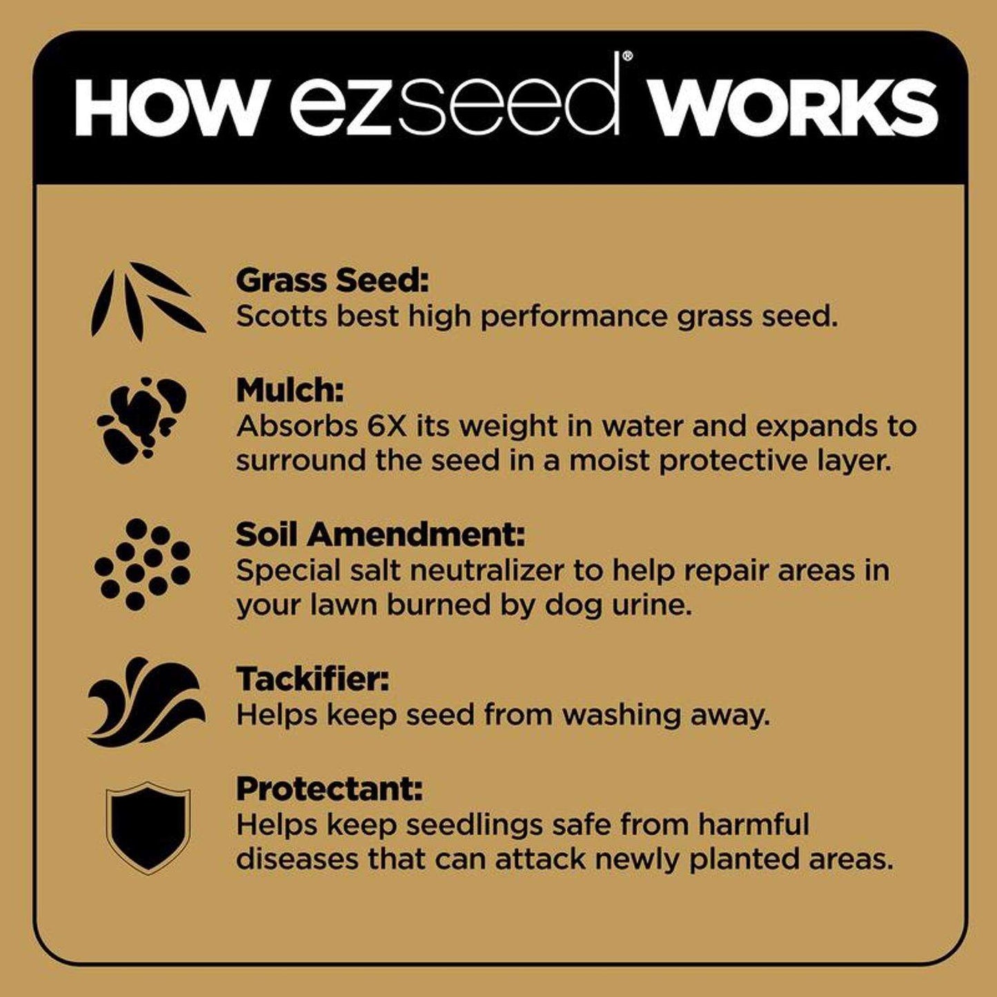  Scotts EZ Seed Tall Fescue Grass Sun Or Shade Pet/Dog Spot Grass Repair Seed 2 Lb