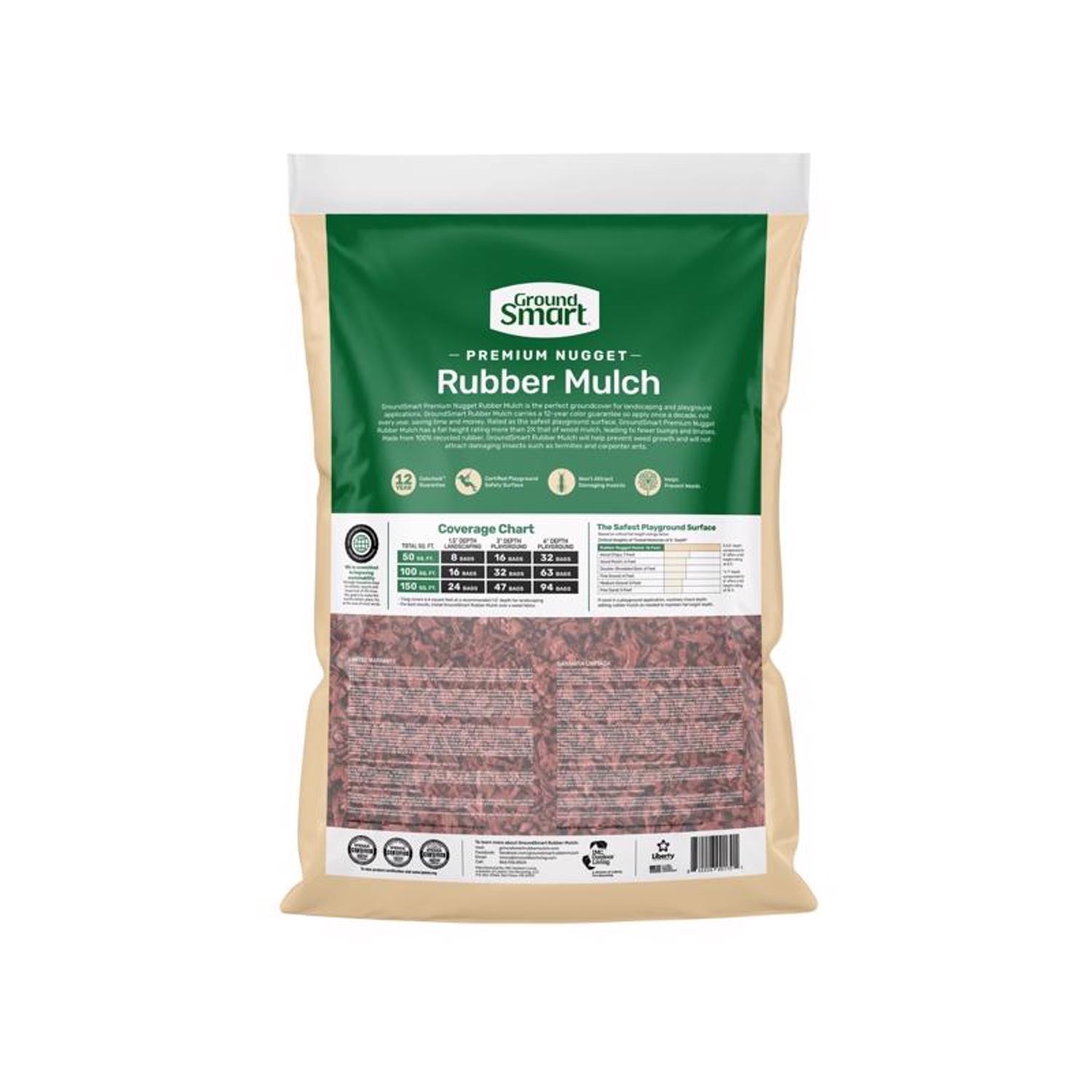  Ground Smart Red Rubber Nuggets 0.8 Cu Ft