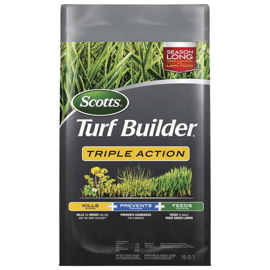  Scotts Turf Builder Triple Action Weed & Feed Lawn Fertilizer For Multiple Grass Types 4000 Sq Ft