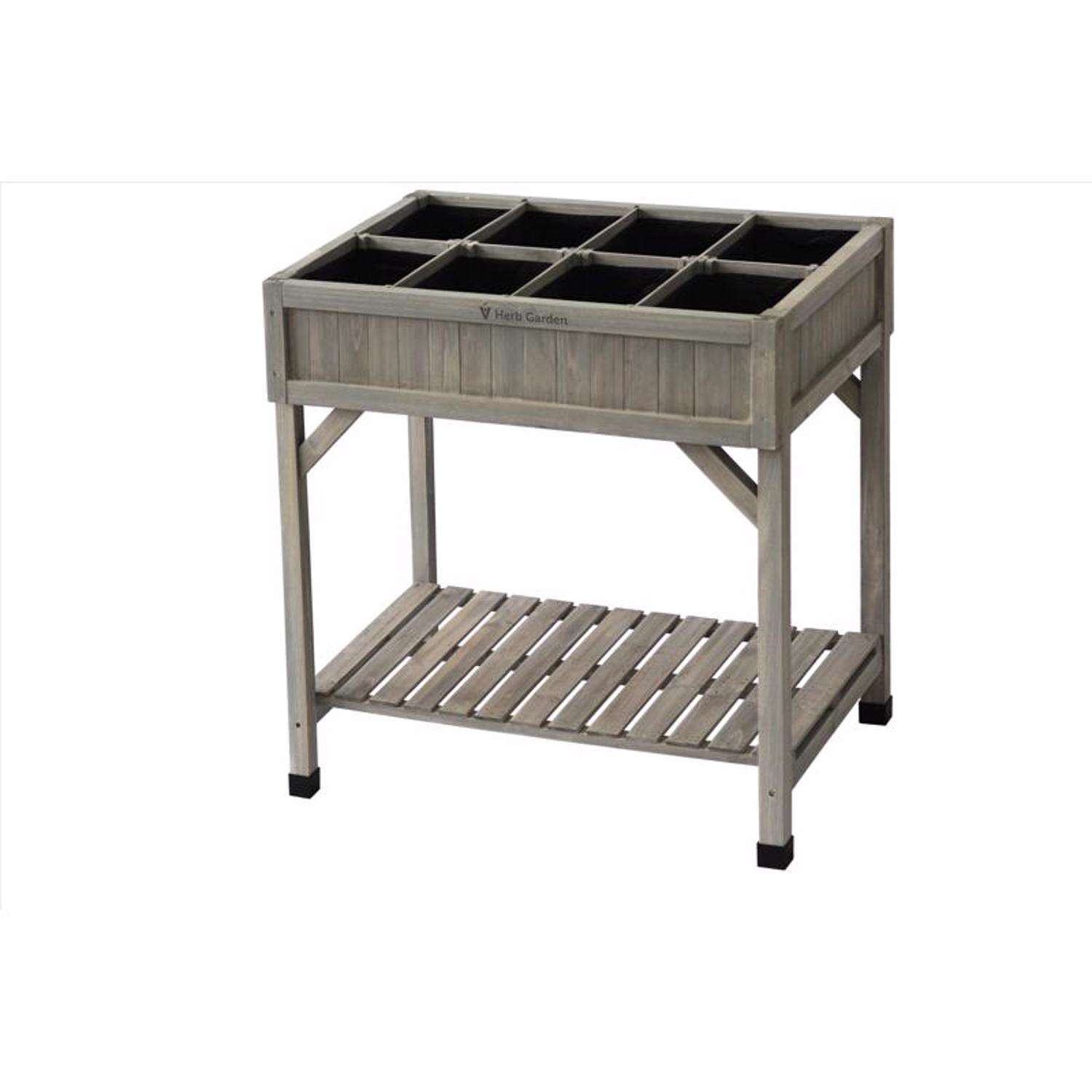  VegTrug 32 In. H X 31 In. W X 23 In. D Wood Herb Garden Planter Gray