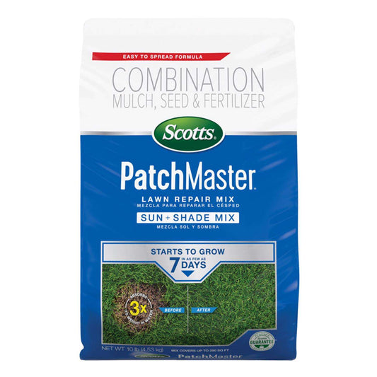  Scotts PatchMaster Mixed Sun Or Shade Grass Spot Repair Seed 10 Lb