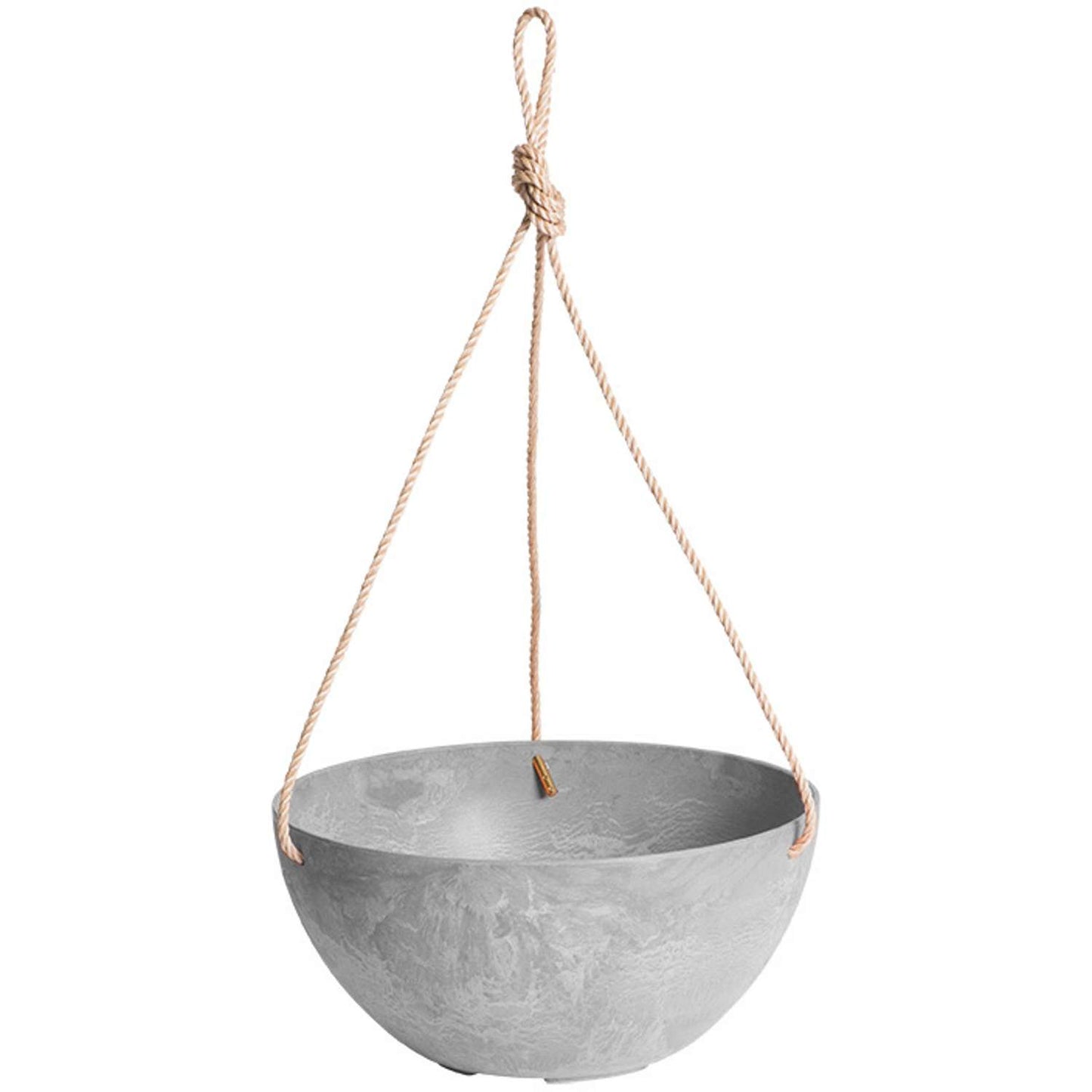  Novelty Artstone 5.9 In. H X 12.2 In. W X 12.2 In. D X 12.2 In. D Resin Napa Hanging Planter Gray