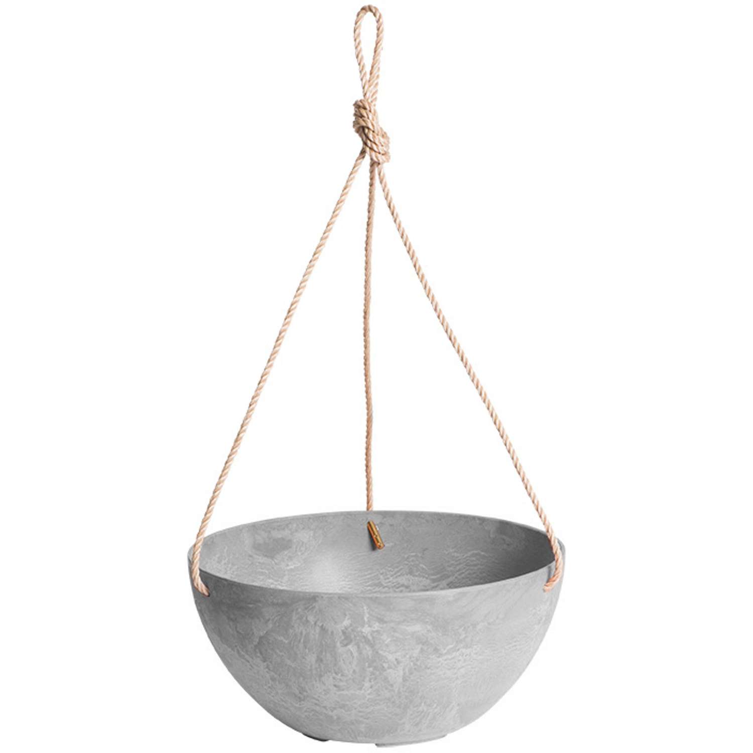  Novelty Artstone 5.9 In. H X 12.2 In. W X 12.2 In. D X 12.2 In. D Resin Napa Hanging Planter Gray
