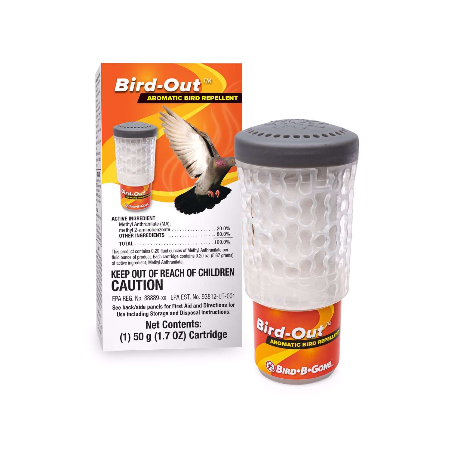  Bird-B-Gone Bird-Out Bird Deterrent For Assorted Species 1 Pk