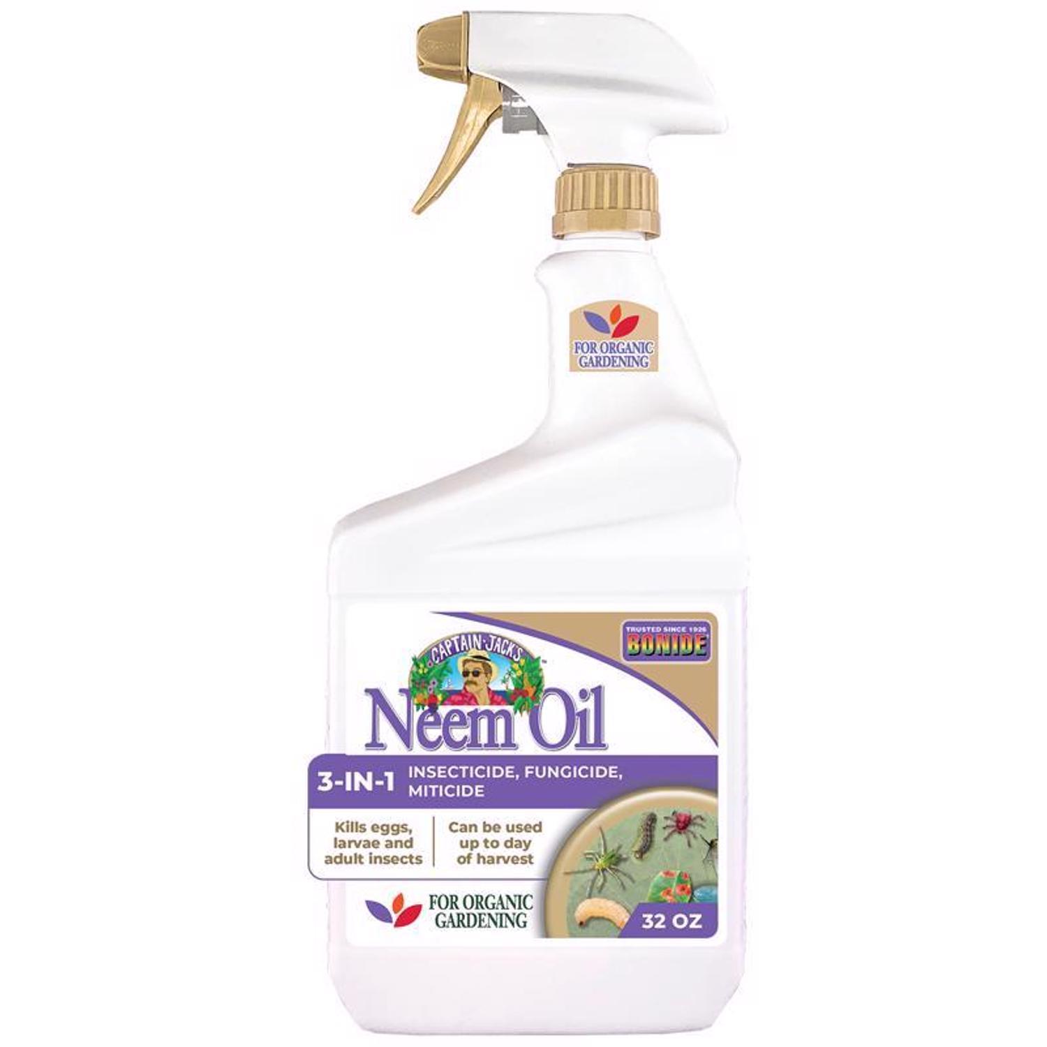  Bonide Captain Jacks Neem Oil Organic Fungicide/Insecticide/Miticide Liquid 32 Oz