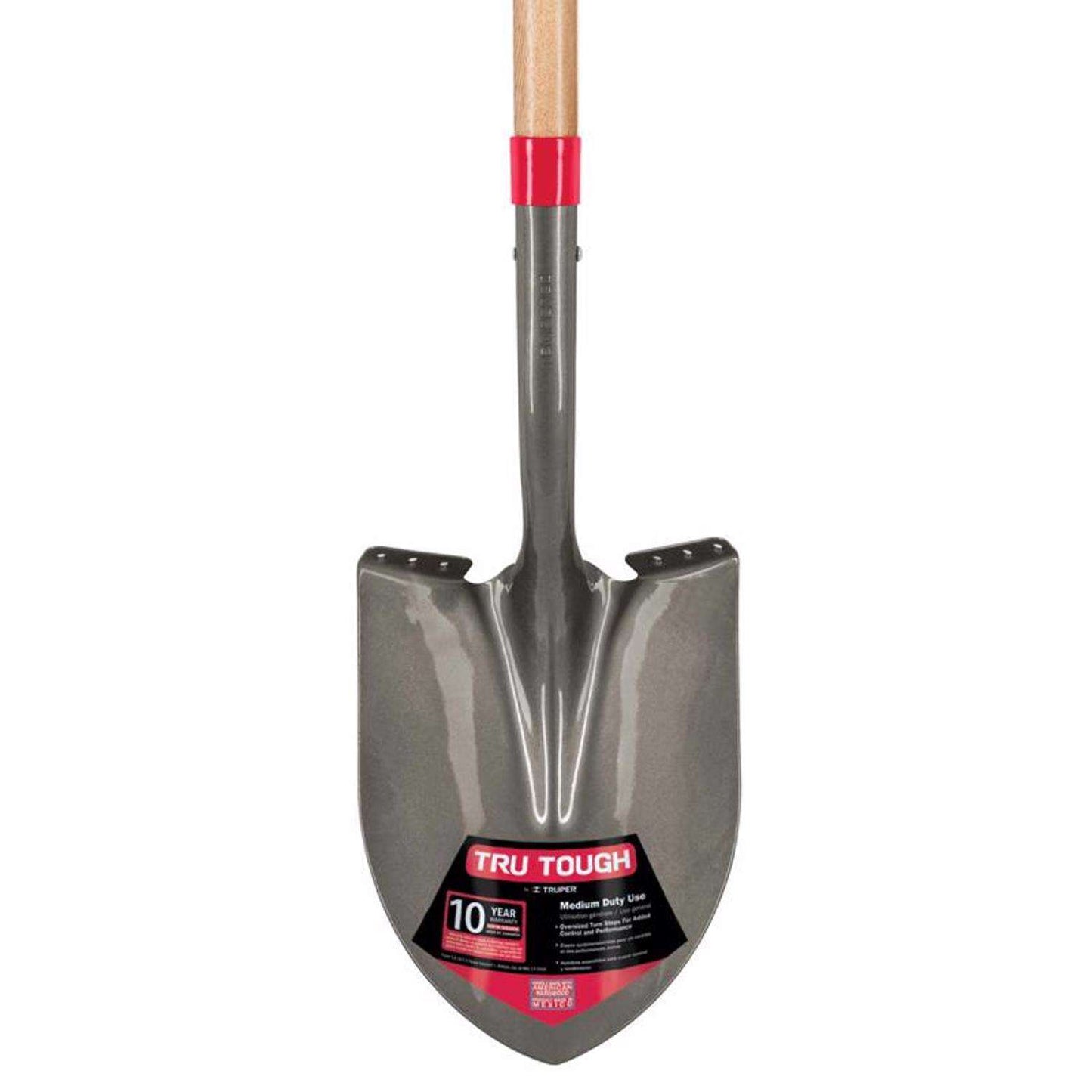  Truper Tru-Tough 41 In. Steel Round Digging Shovel Wood Handle
