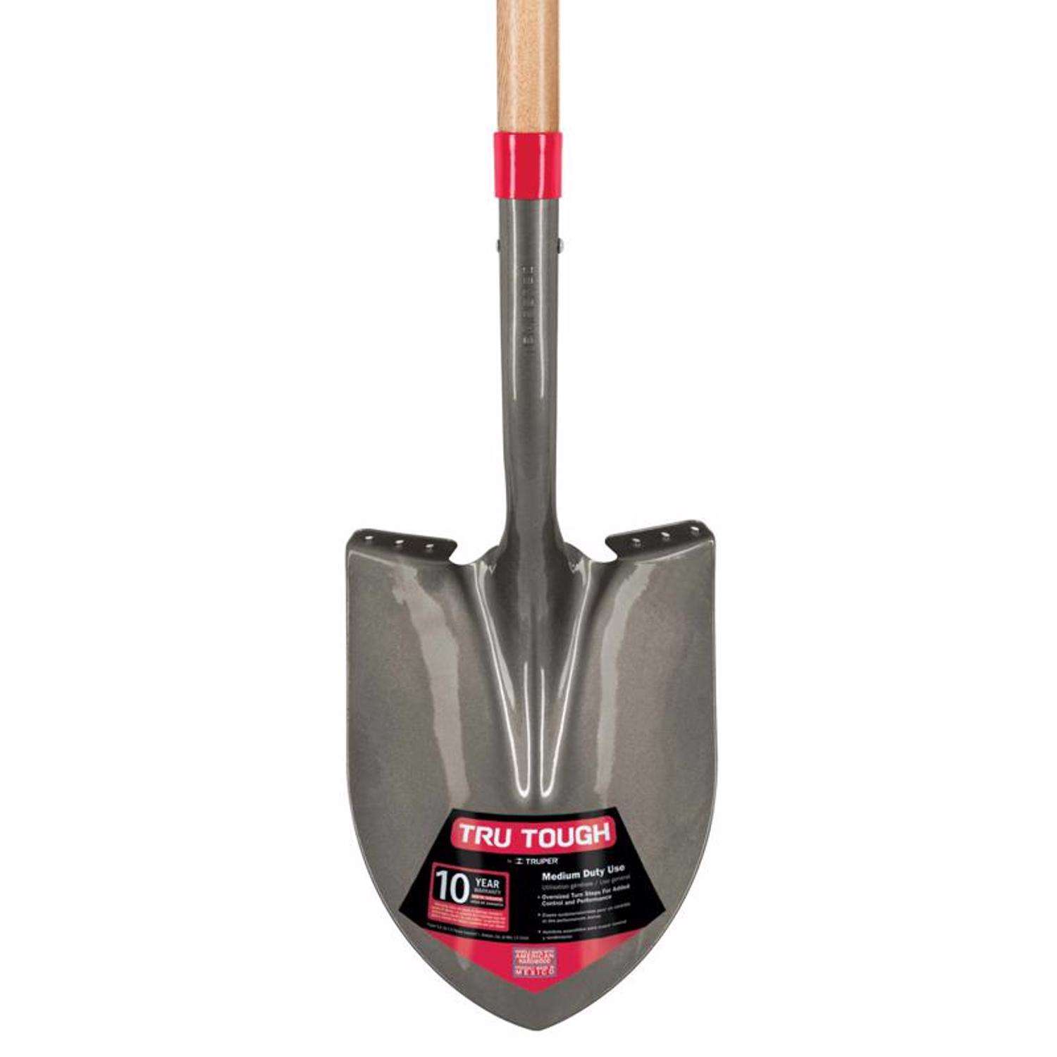  Truper Tru-Tough 41 In. Steel Round Digging Shovel Wood Handle