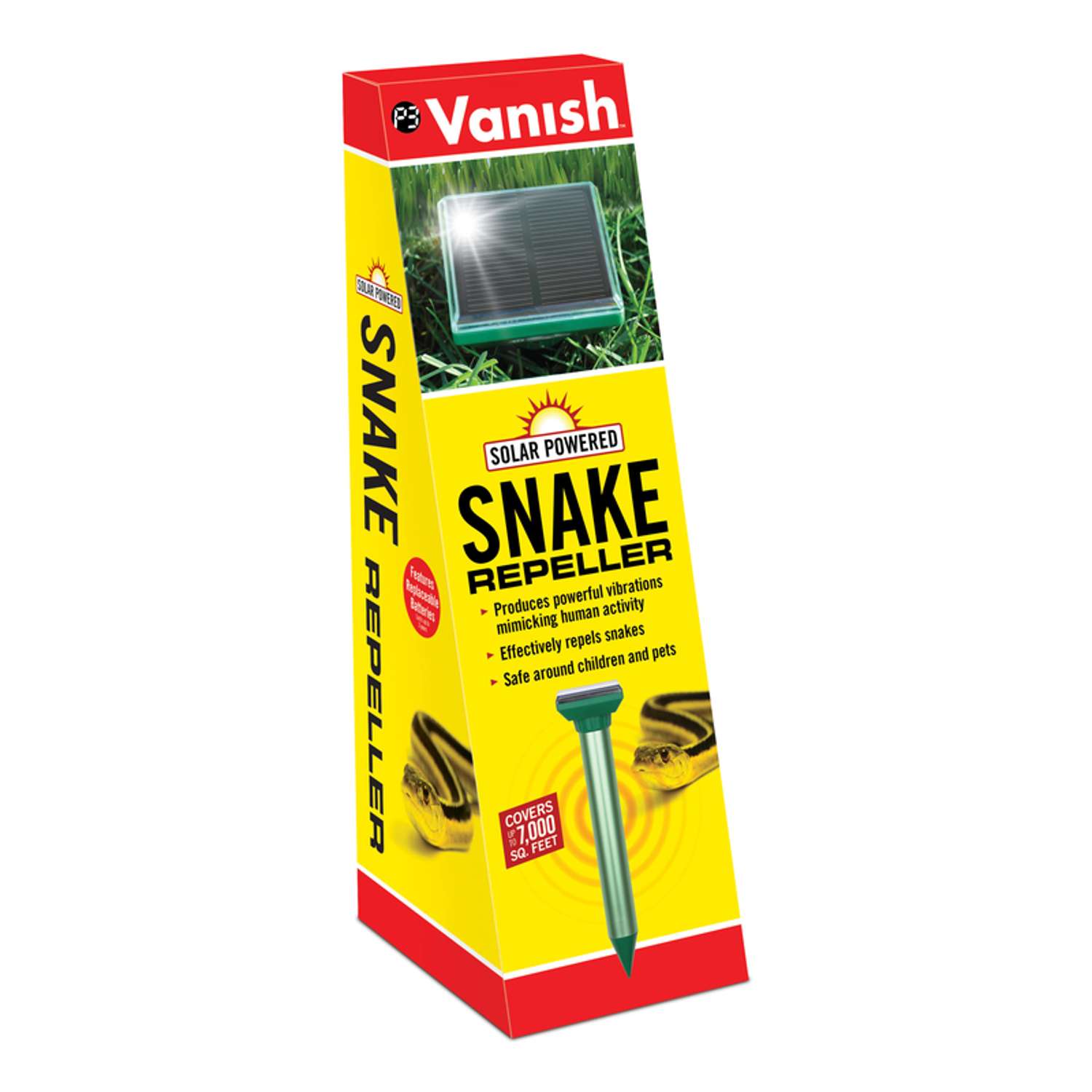  Vanish Solar-Powered Electronic Stake Repeller For Snakes