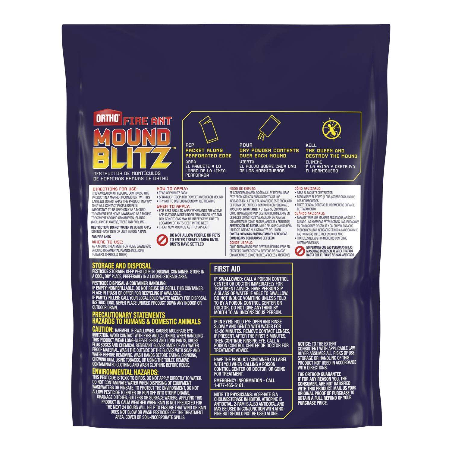  Ortho Fire Ant Mound Blitz Fire Ant Killer 8 Pk
