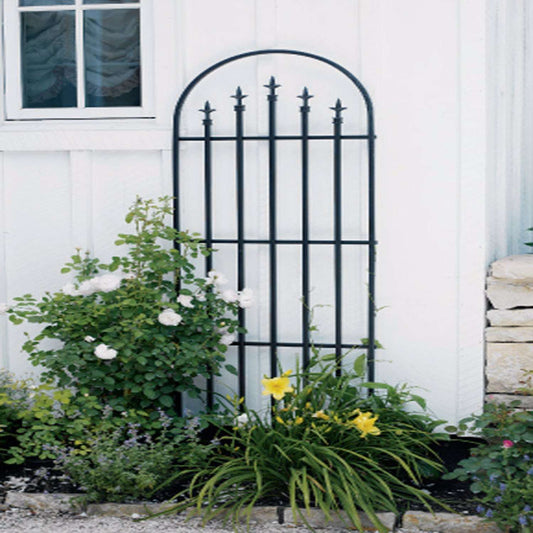  Panacea 80 In. H Black Steel Trellis