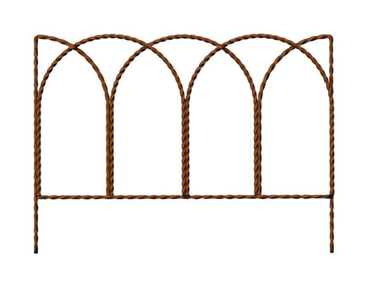  Panacea 20 In. L X 14 In. H Steel Brown Leaf Border Edging