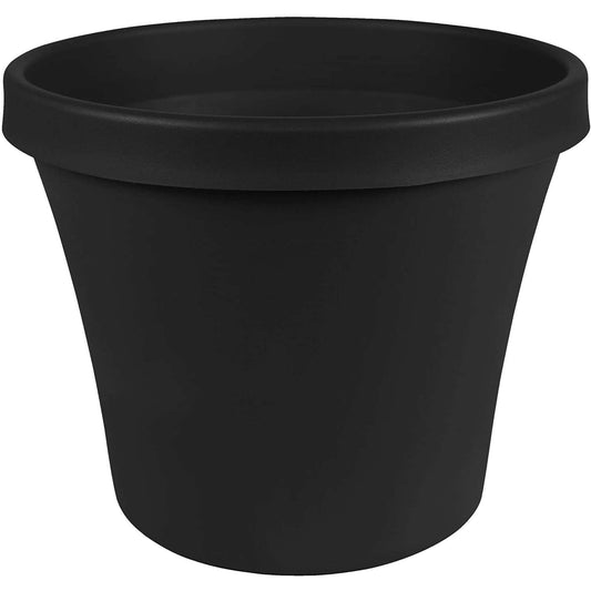  Bloem Terra 14.2 In. H X 16 In. D Plastic Planter Black
