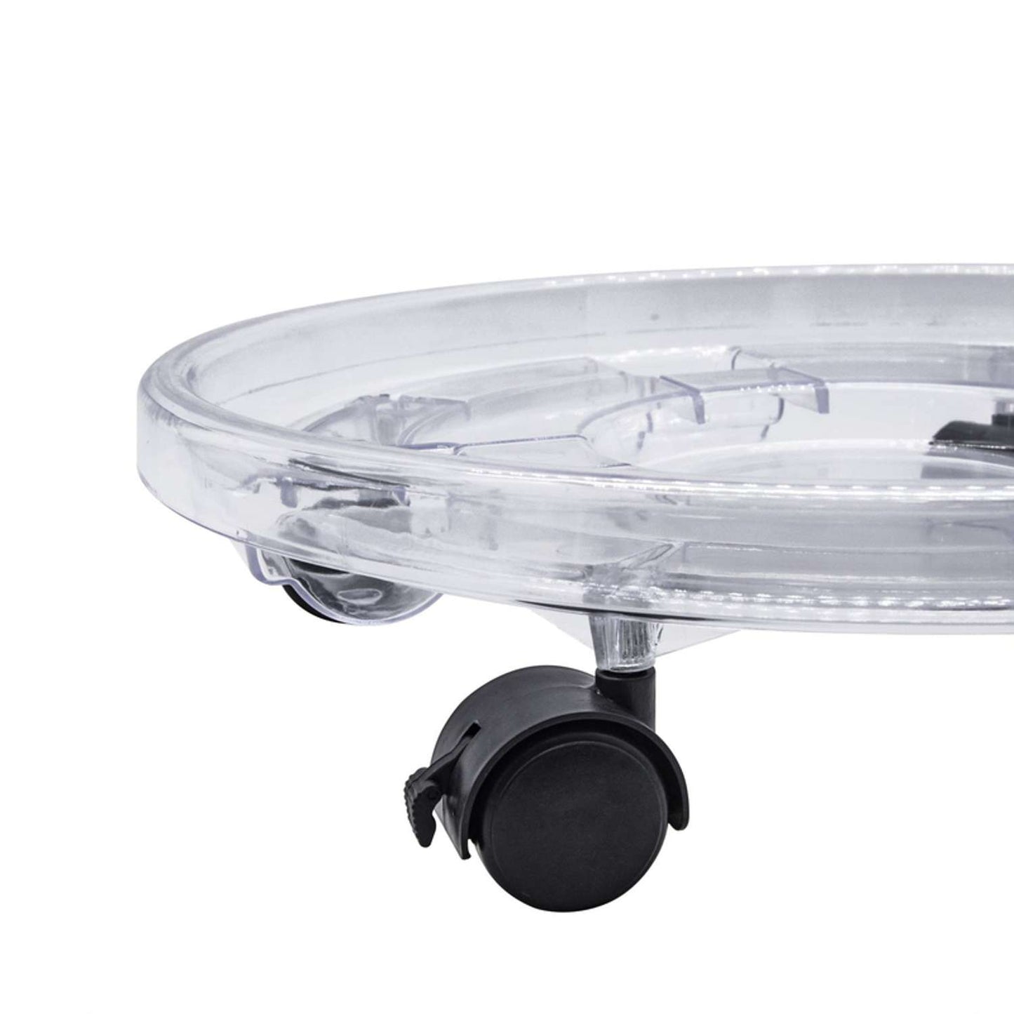  Bond 15 In. D Polystyrene Plant Caddy Clear