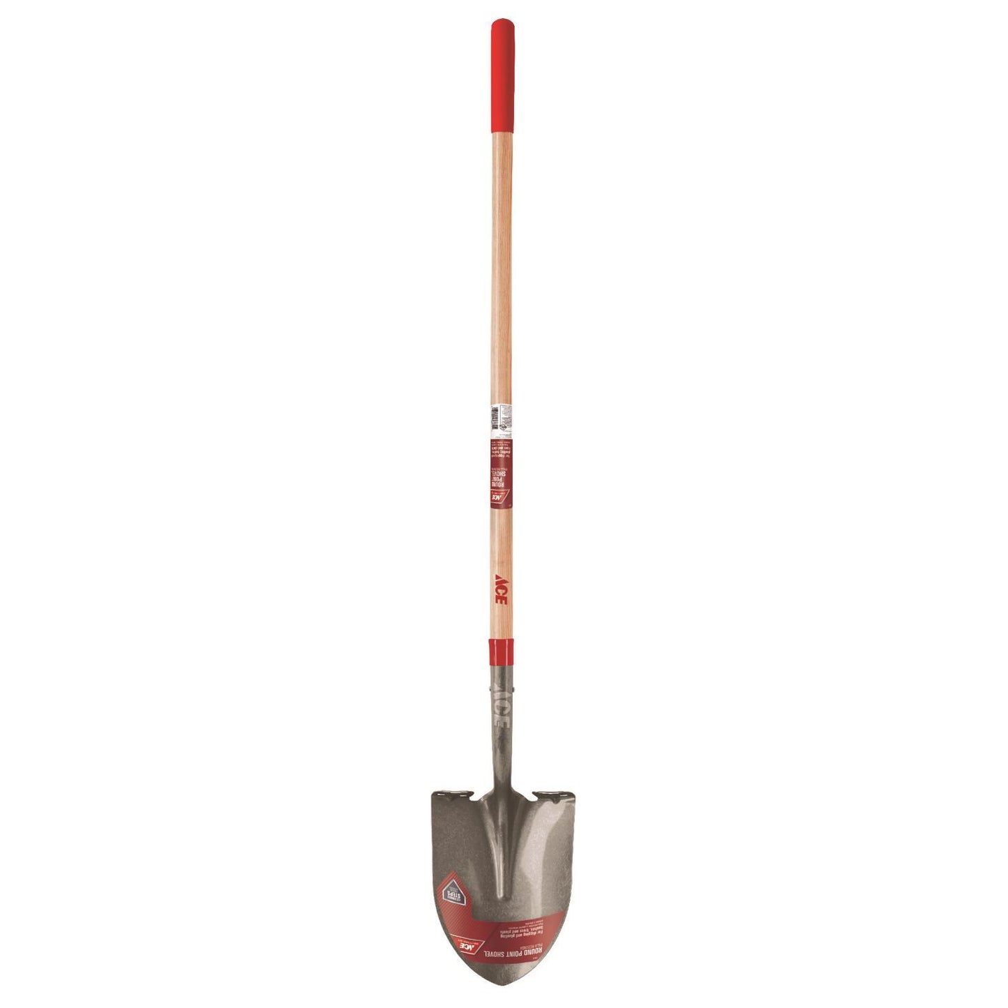  Ace 58 In. Steel Round Digging Shovel Wood Handle