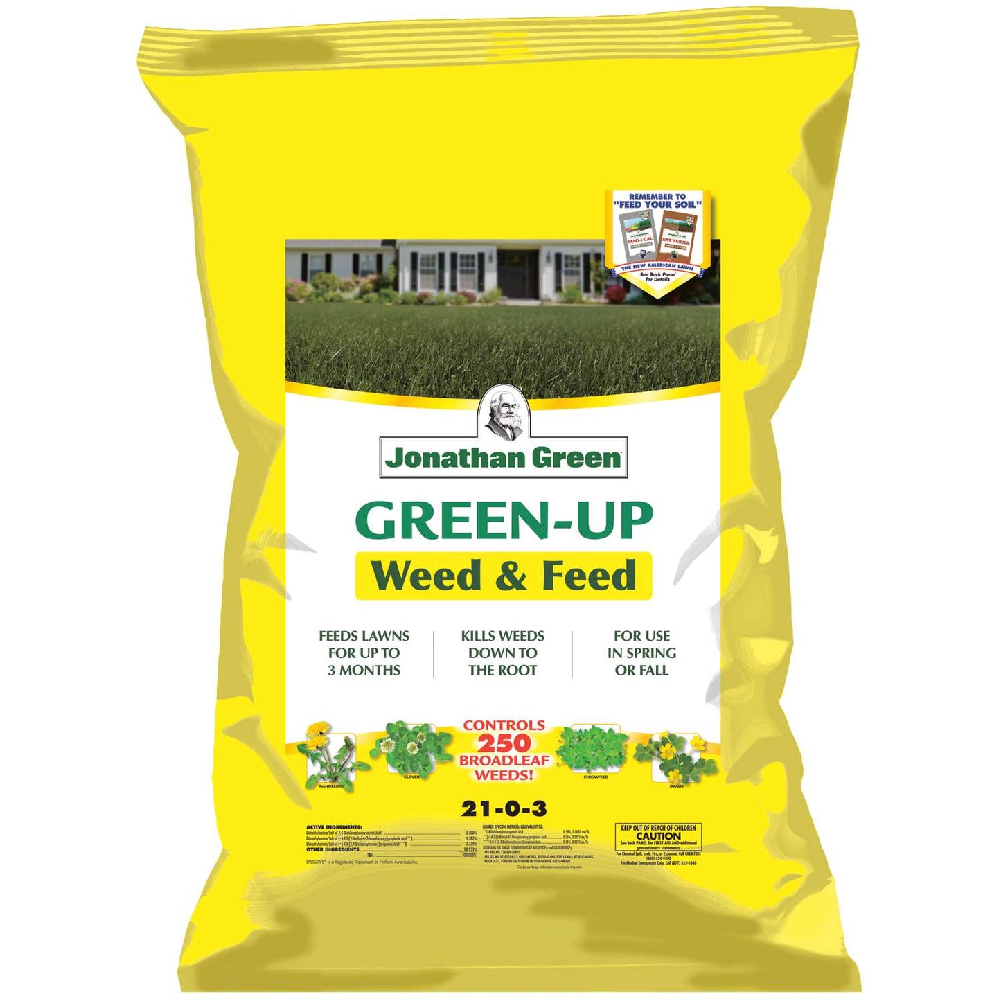  Jonathan Green Green-Up Weed & Feed Lawn Fertilizer For All Grasses 15000 Sq Ft
