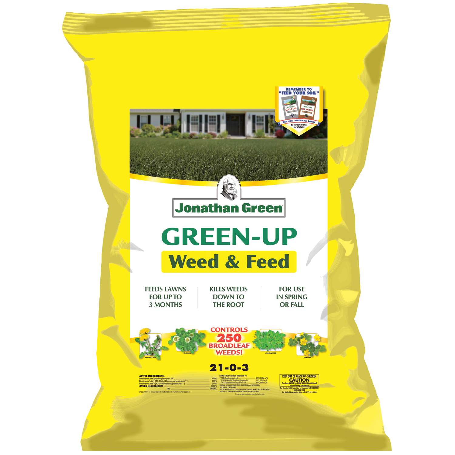  Jonathan Green Green-Up Weed & Feed Lawn Fertilizer For All Grasses 15000 Sq Ft