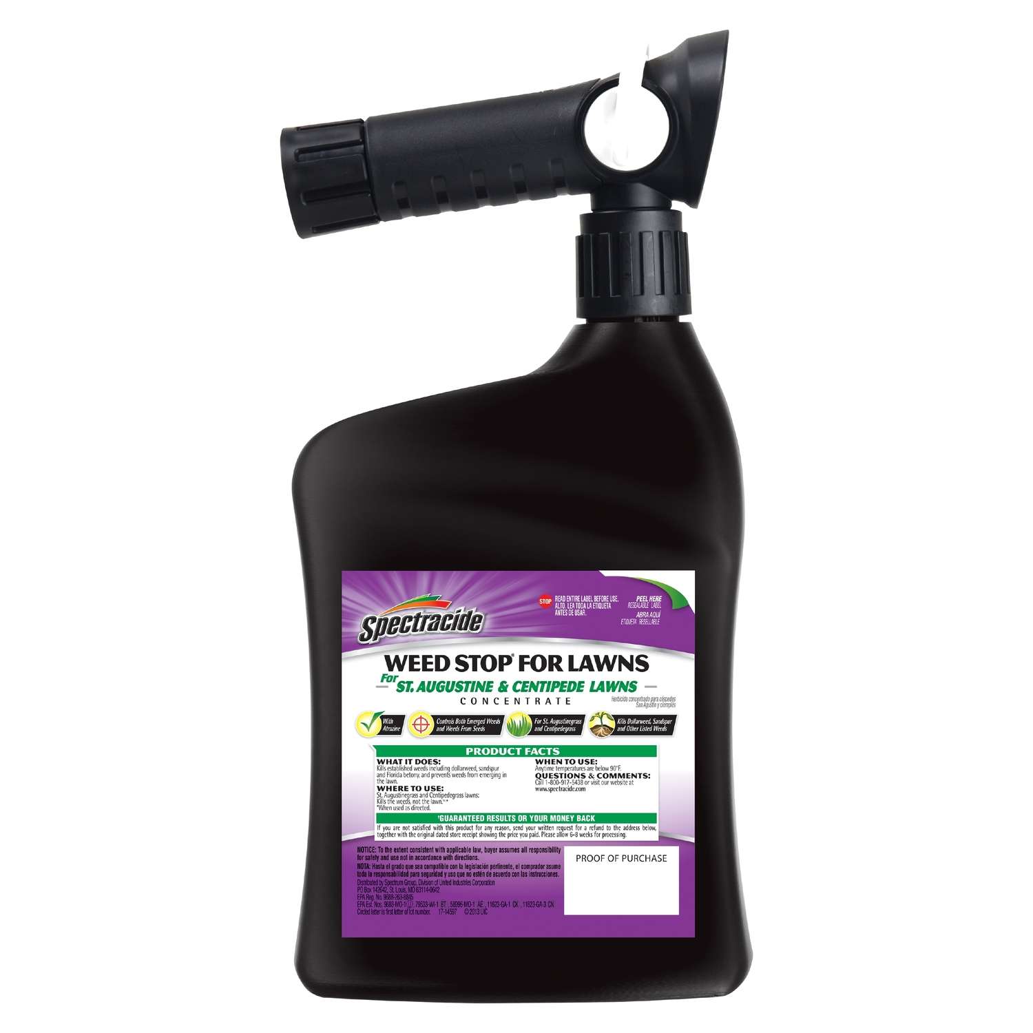  Spectracide Weed Stop Weed Killer RTS Hose-End Concentrate 32 Oz