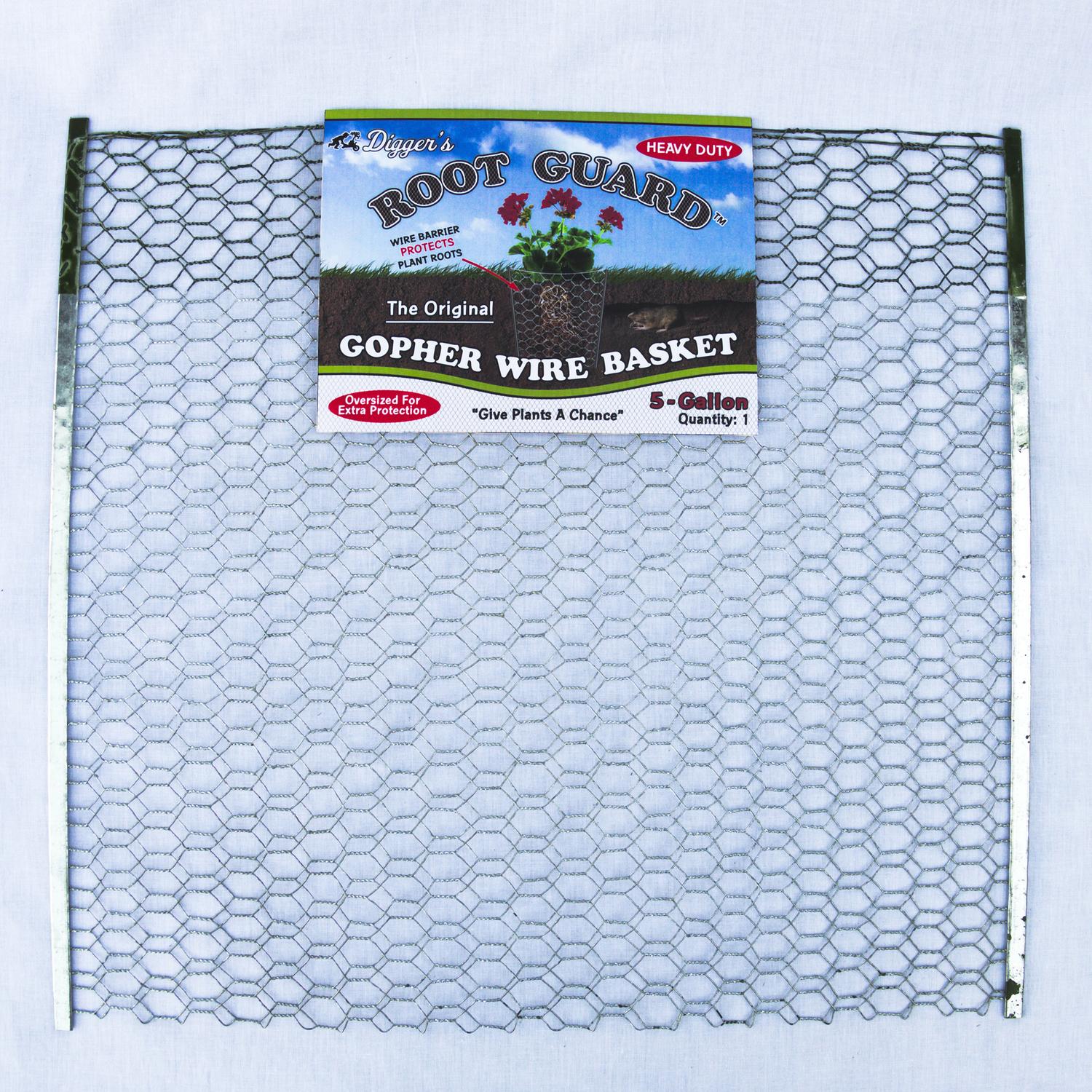  Digger's Root Guard 20 In. H X 19 In. W X 0.2 In. D Silver Coated Wire Gopher Wire Basket