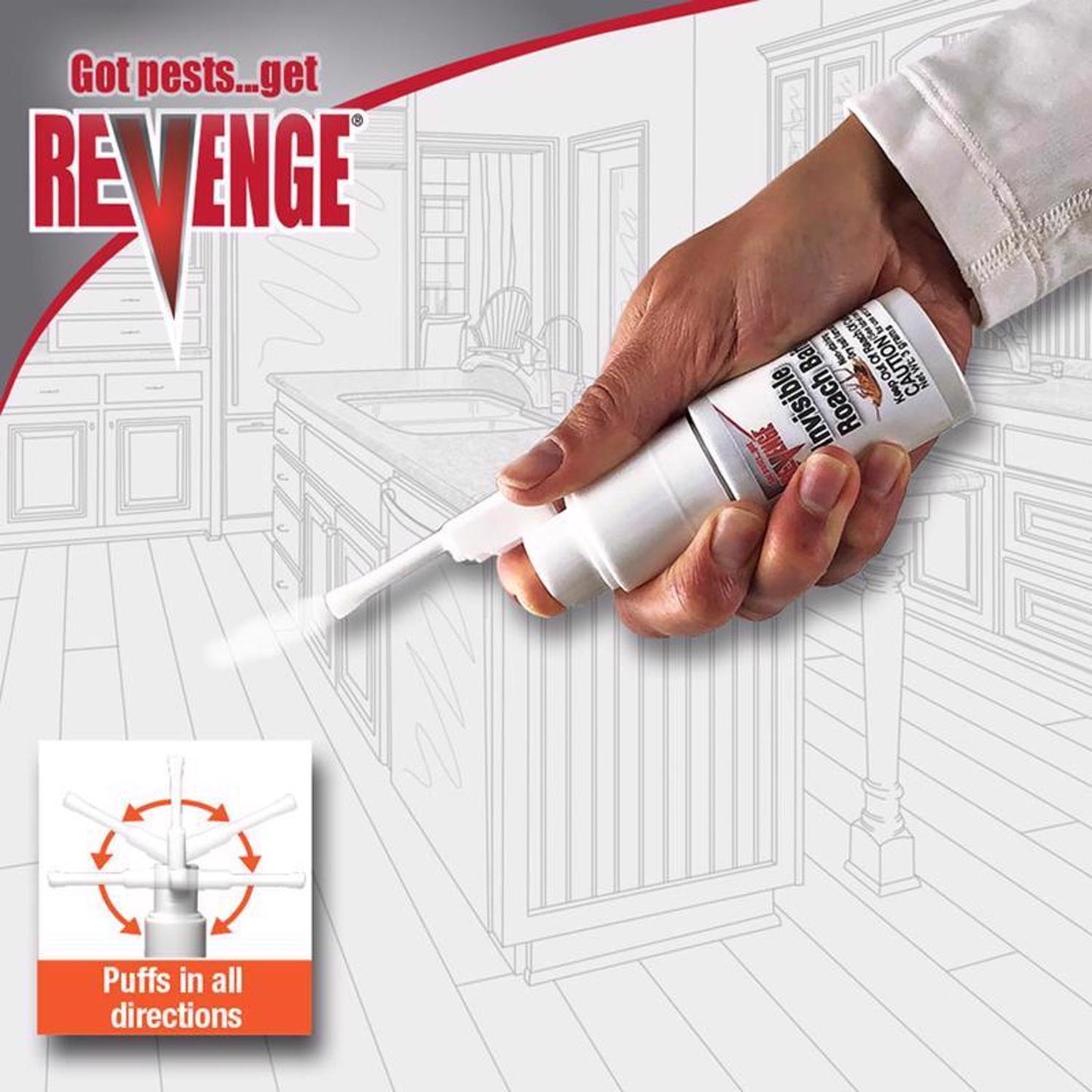  Revenge Invisible Roach Bait 3 Gm