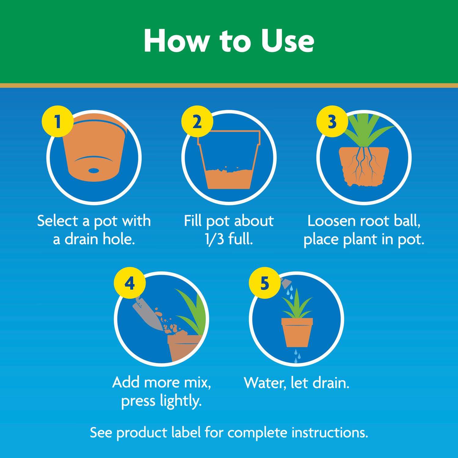  Miracle-Gro Moisture Control Flower Potting Mix 2 Cu Ft