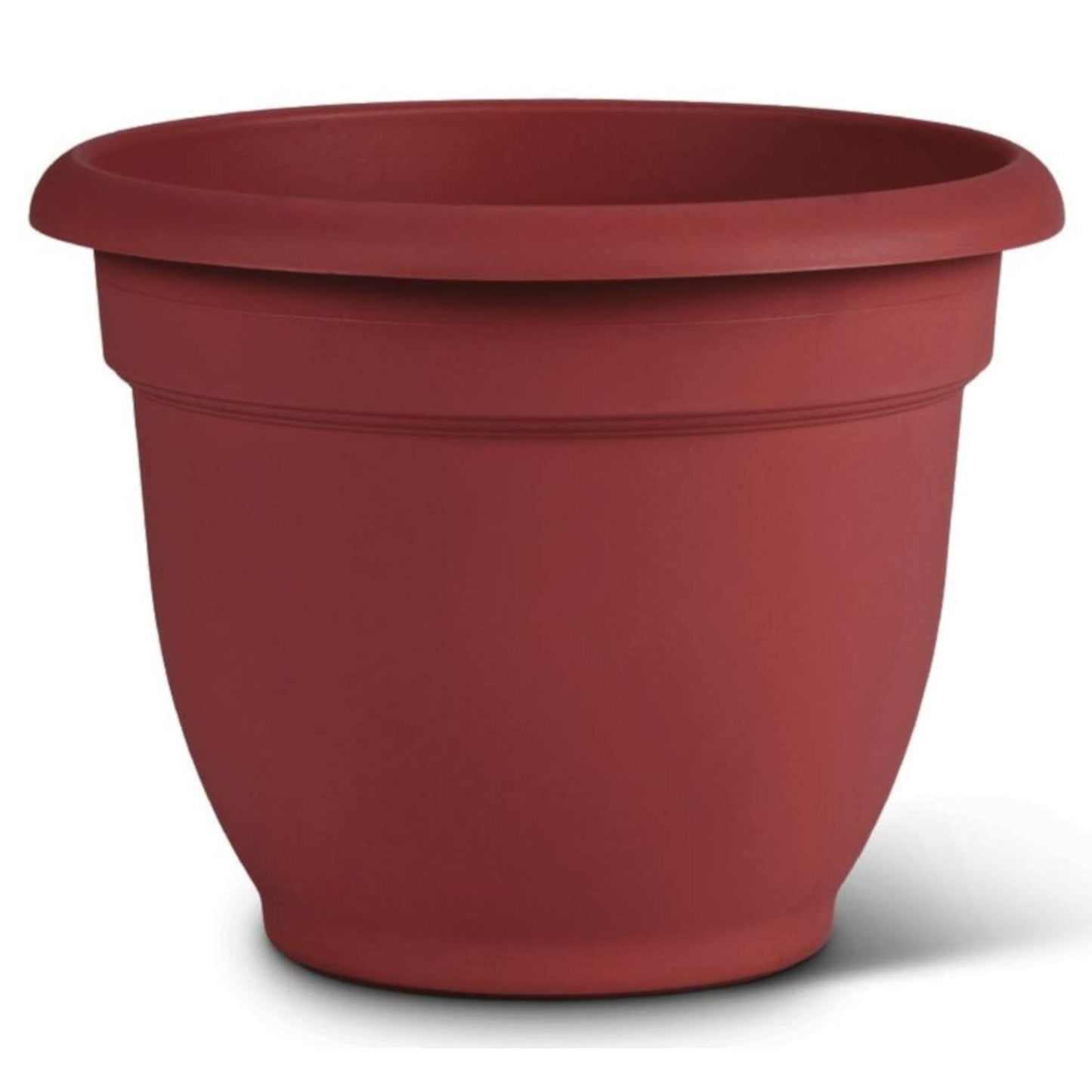 Bloem 13.7 In. H X 17.6 In. D Resin Ariana Planter Burnt Red