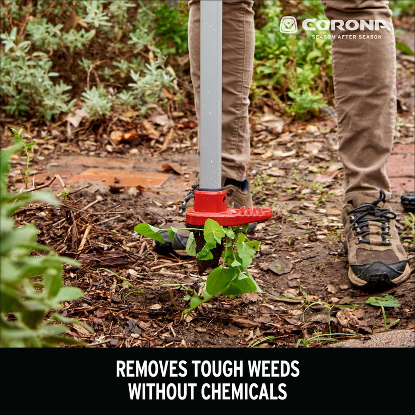  Corona WeedDestroyer 48 In. Carbon Steel Weeder Steel Handle