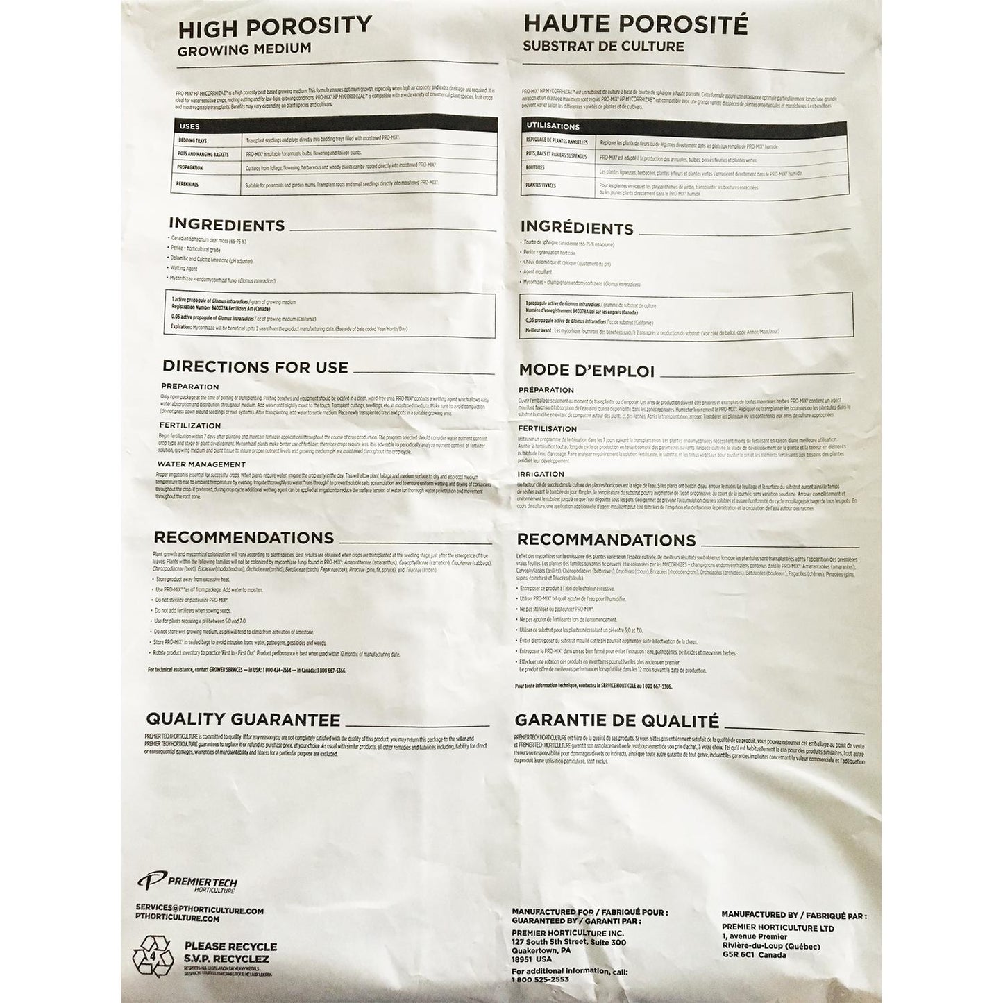  PRO-MIX Hp Mycorrhizae Growing Mix 3.8 Ft³
