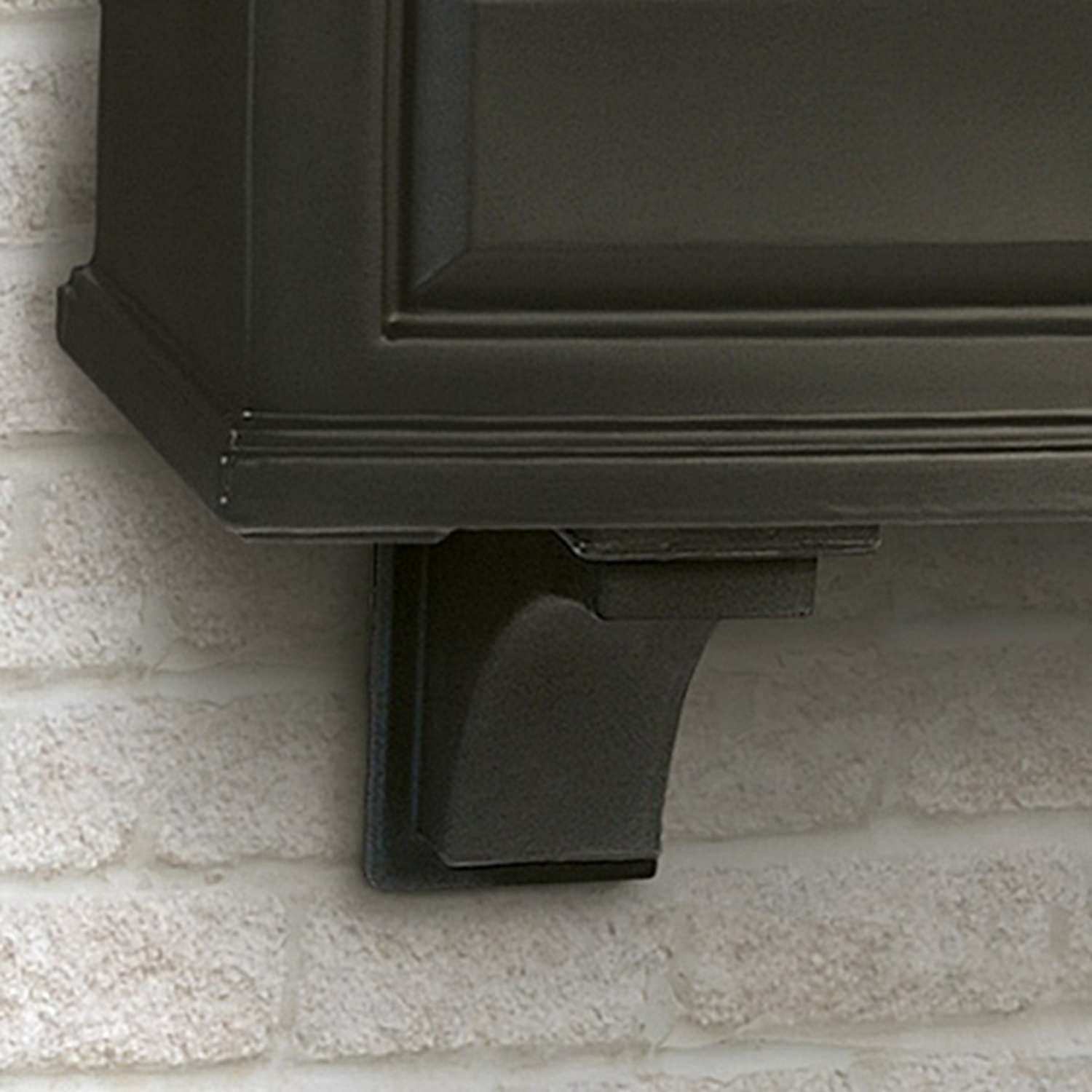  Mayne Nantucket 5 In. H X 4 In. W Black Plastic Brackets