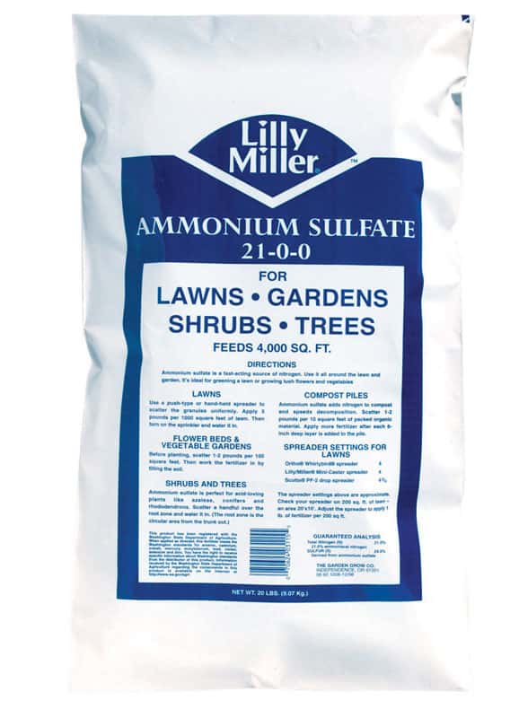  Lilly Miller Ammonium Sulfate Granules All Purpose Plant Food 20 Lb