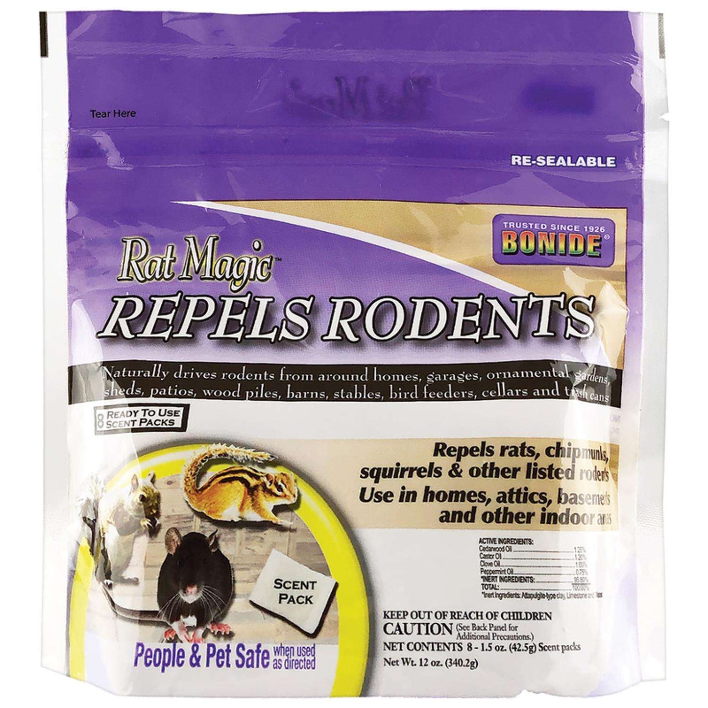 Bonide Rat Magic Animal Repellent Scent Pouch For Rodents 6 Oz