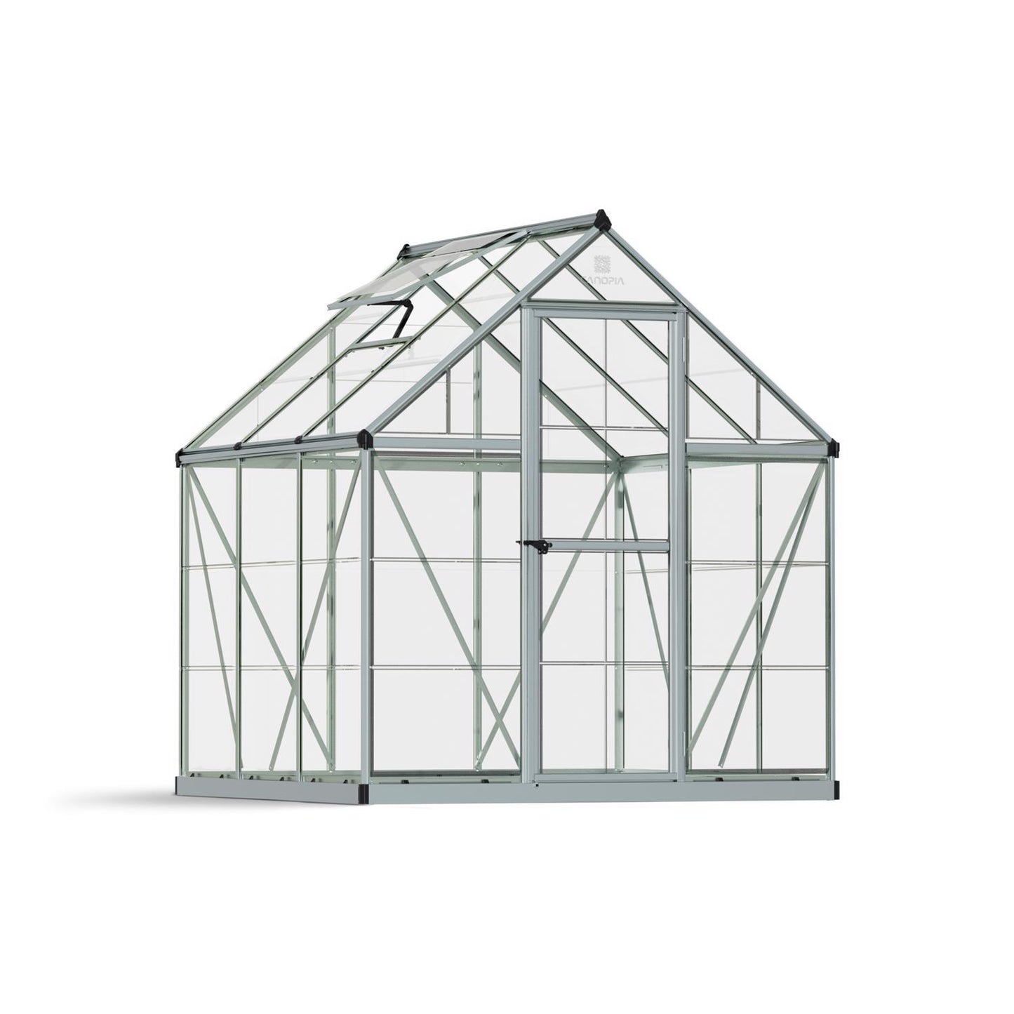  Canopia By Palram Harmony Silver 72.8 In. W X 73.2 In. D X 81.9 In. H Walk-In Greenhouse