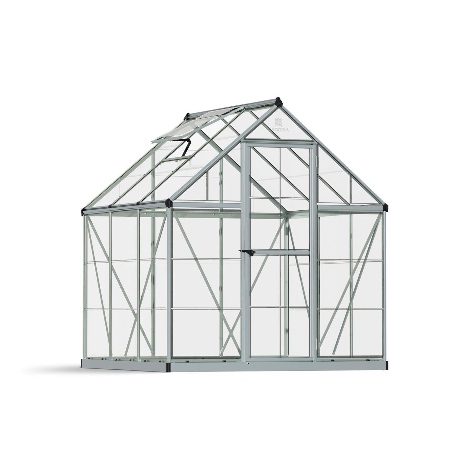  Canopia By Palram Harmony Silver 72.8 In. W X 73.2 In. D X 81.9 In. H Walk-In Greenhouse