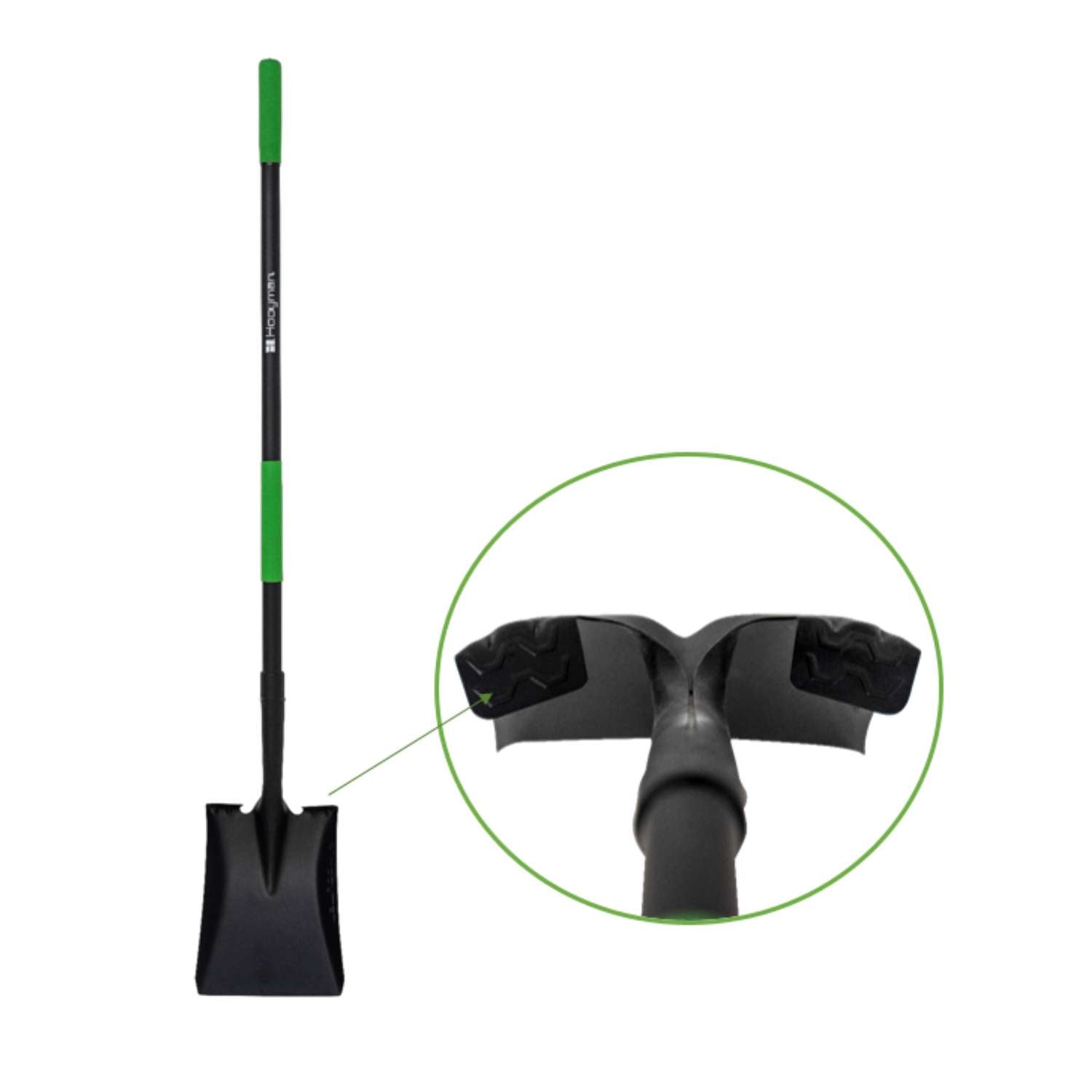  Hooyman 59.25 In. Carbon Steel Square Transfer Shovel Fiberglass Handle