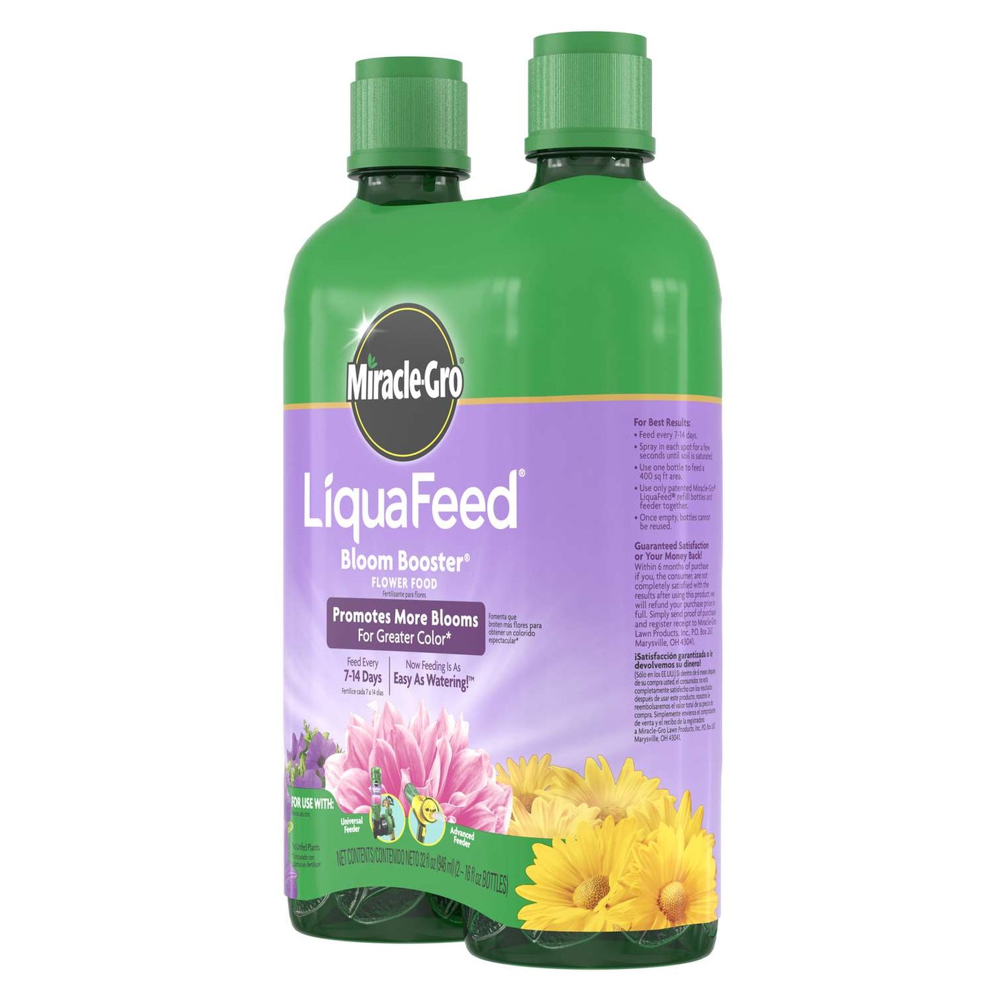  Miracle-Gro LiquaFeed Liquid Plant Food 2-16 Oz