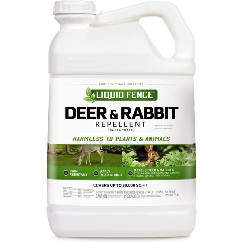  Liquid Fence Animal Repellent Concentrate For Deer And Rabbits 2.5 Gal