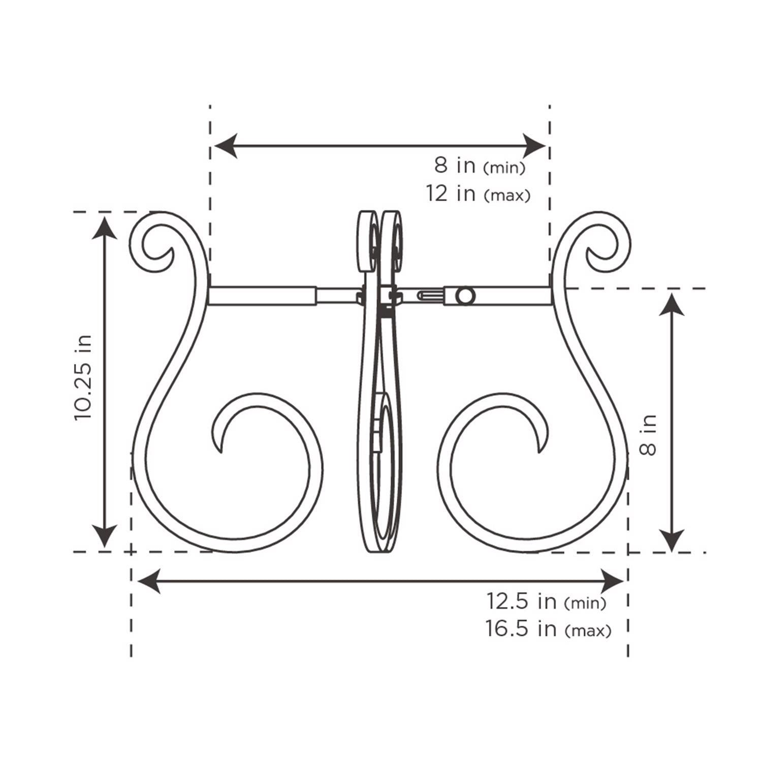  Gardien Black Steel Plant Stand